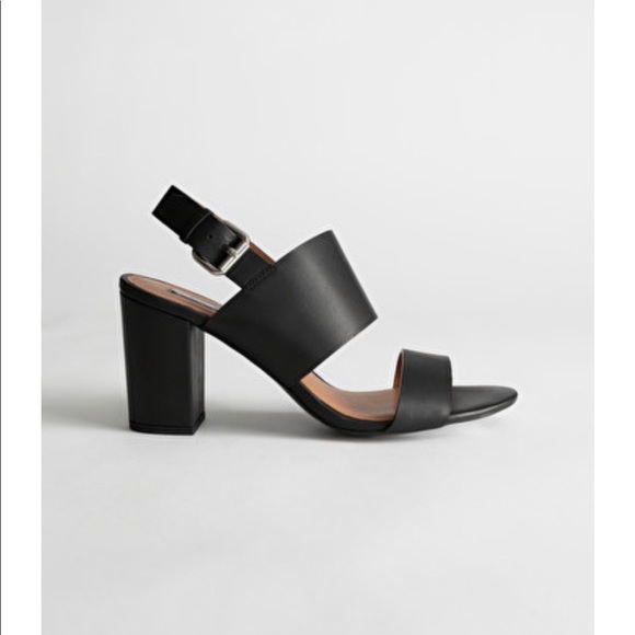 & Other Stories Shoes - & Other Stories Black Block Heel Heels